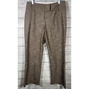Harve Bernard Belted WideLeg Trousers Womens 12 Lined Business Casual Pant